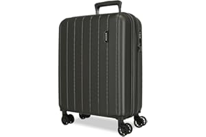MOVOM Wood, Maleta de Cabina, Equipaje, Interior con Dos Compartimentos, Fabricada en ABS Material Resistente y Ligero, 4 Ruedas giratoriasCierre de combinación Lateral, De Joumma Bags