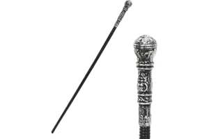 UQJE Bâton de Magicien d'halloween de 111,8 cm - Bâton maléfique - Reine - Sceptre - Accessoires de Costume de Cosplay