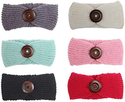 Jolieer Pack of 6 Cute Baby Toddler Girl Princess Stretch Headbands Hair Bands