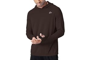 WILLIT Rashguard Sweat à capuche à manches longues pour homme - Léger - Pour la pêche et l'extérieur