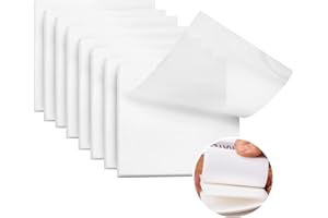 ZITFRI Karteczki samoprzylepne, przezroczyste, 400 karteczek 75 x 75 mm, karteczki samoprzylepne, do szkoły, biura, domu