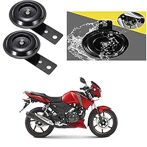 Olmeo Car Motorbike Modification Horn Loud Waterproof Fanfare Horn- For TVS Apache RTR 160