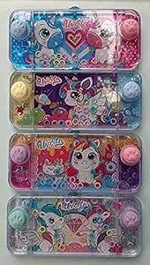 MSGH Water Game Ring toss Handheld Game for Kids Birthday Return Gift (Water Console Game, Multi Color) - (Pack of 2 Pcs)