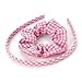 Girls Pink Gingham Alice Band & Hair Scrunchie Set AJ23256