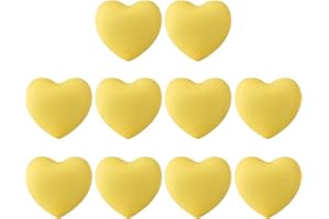 iVansa Pomelli Mobili per Bambini, 10 Pezzi Forma di Cuore Maniglie per Armadio, Cassetto, Bagno, Decorazione per la Cameretta dei Bambini