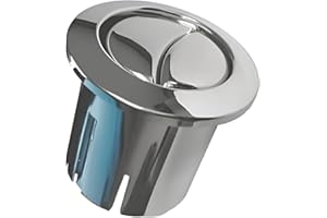OLIBOB Roca D1D Dual Flush Push Button with Plain Rods Chrome AH0002100R – Short Body