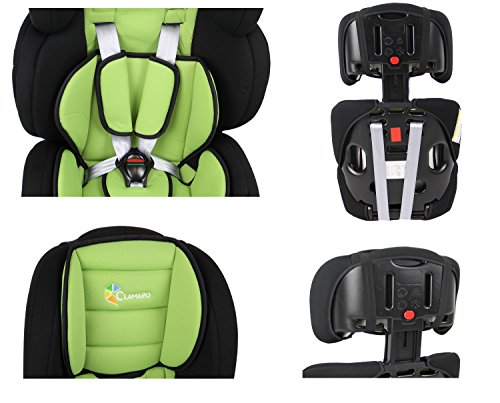Clamaro „Guardian 2017“ Kinderautositz 9-36 kg 1-12 Jahre Gruppe 1/2/3, ECE R44/04, verstellbarer und mitwachsender Autokindersitz - 6