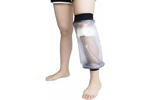 HKF HO KI HO Waterproof Protectors Dressing Cover for Shower,Cast Protector for Adults Knee,Adult Broken Knee Wound Burns Cast Cover with Waterproof Seal Protection,Lightweight Reusable