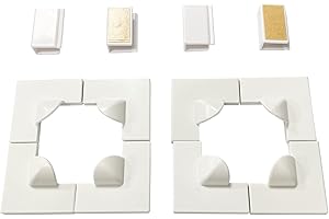 UtauHom Magnetic Window Screen Accessories，8 Window Screen Corners, 4 Window Clip(Two Sets)