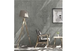Bai You Mei Selbstklebende Tapete Selbstklebenden Tapeten Betonoptik betonoptik Klebefolie Wandaufkleber Wallpaper Wohnzimmer Tapet Muster Grau Wasserfeste Sticker