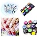 CHIC*MALL 12 Colors Manicure 3D UV Sculpture Gel Nail Art Tip Creative Decoration Beauty