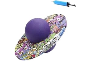 XGOPTS Balle Sauteuse pour Adultes Pogo Stick Jumper Épaissir Ballon Sauteur Fitness Planche d'équilibre Rebondissante Antidéflagrant Multi-Usage pour Gym ou Entraînement à la Maison