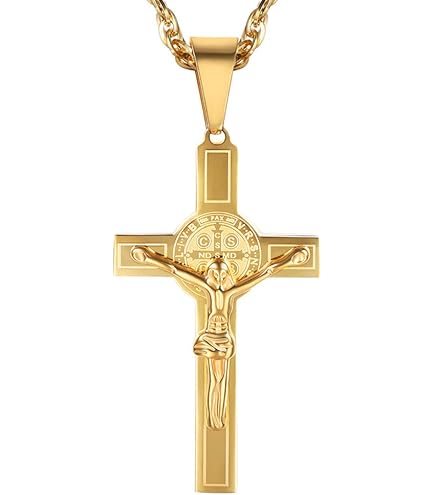 Treuheld Kreuz-Anhänger Aus Edelstahl – 4 Farben Silber, Schwarz, Gold, Roségold – Perfekt Als Persönliches Geschenk