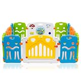 Baby Vivo Laufgitter aus Kunststoff mit Tür colors XL - 5