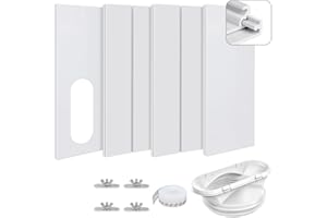 HEFEI XUJIE DIANPU Kit de Ventana Para Aire Acondicionado Portátil - Adaptador y Placa de Sellado Ajustable Para Móvil