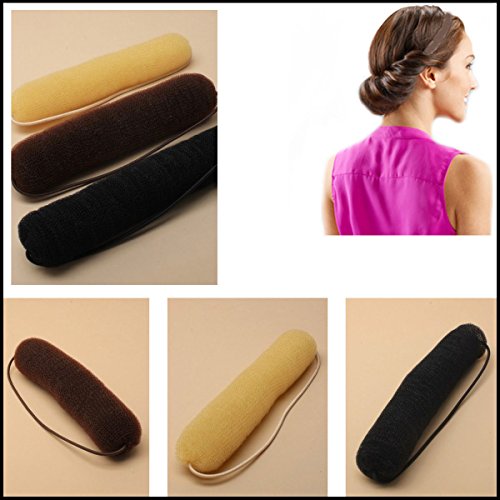 Hair Bump-it Bun Hollywood Style Sponge Roll on Elastic Celebrity Style Twist - BLONDE