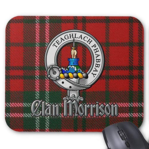 Preisvergleich Produktbild HYYCLS Morrison-red Tartan & Badge Mauspads