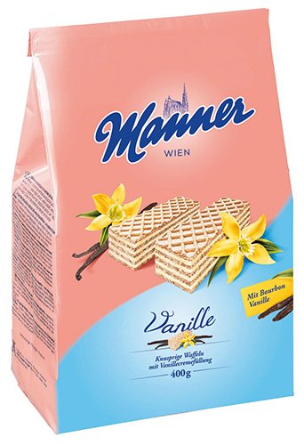 Preisvergleich Produktbild 5x Manner - Schnitten Vanille - 400g