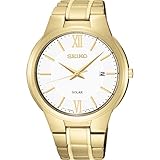 Seiko Herren Watch Solar- Japan Reloj SNE390P1