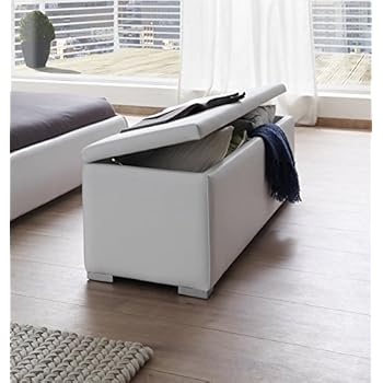 SAM Sitzbank Bettbank aufklappbar weiß 160 cm HEIDI Truhe komfortabel