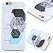 Produktbild GrandEver iPhone 6S Marmor Hülle, iPhone 6 4.7 Zoll Hartschale Marble Case HardcaseHexagon Stein Malerei Muster Schutzhülle Spleiß Stil Handyhülle Hartcase Hartplastik Design Tasche Schutz Etui Protective Smart Cover Telefonkasten Schlank Dünn Abdeckung Hard Backcover