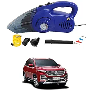 Oshotto 2 in 1 Car Vacuum Cleaner Cum Tyre inflator/Air Compressor for MG Hector (Blue)