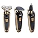 ZJchao 3 in 1 Rechargeable Cordless Comprehensive Floating Waterproof Shaver Electric Razor Beard Trimmer for Men