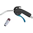 HAZET Ausblaspistole (mit 100 mm langer, gebogener Düse, Betriebsdruck: 6 bar, ergonomischer Handgriff mit optimierter Überse
