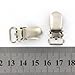 20pcs 11mm Webbing Hook Pacifier Suspender Clips for Craft---Silver