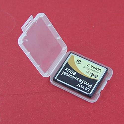 10 PC CF Card Box Speicherkarten Tasche Compact Flash Transparente Kunststoff Gehäuse Werkzeuge - 3