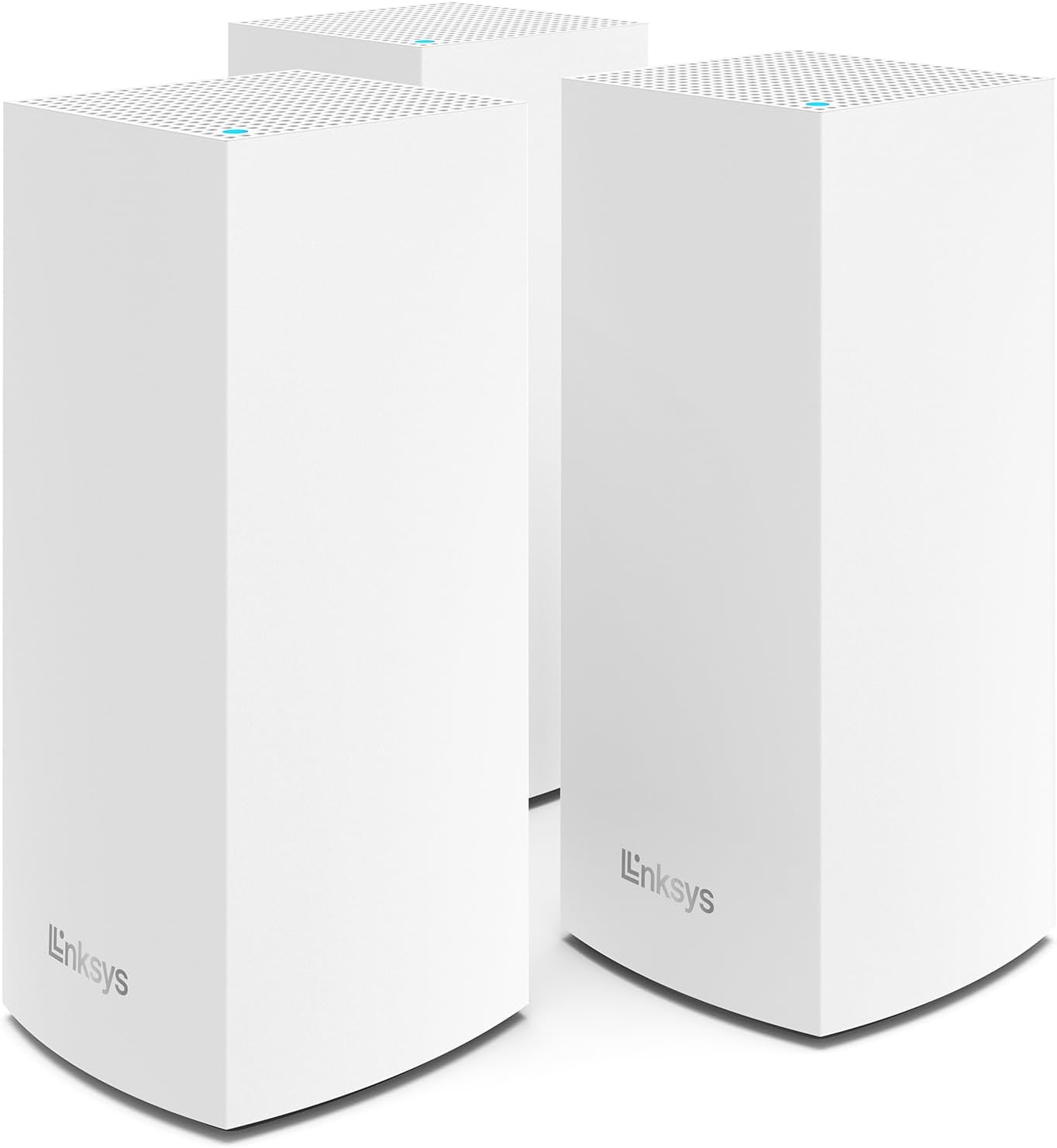 Linksys Velop MX12600 sistema WiFi 6 mesh tribanda (AX4200), router WLAN, repetidor, extensor con hasta 830 m² de cobertura, 3,5 veces más veloz, más de 120 dispositivos, paquete de 3, blanco