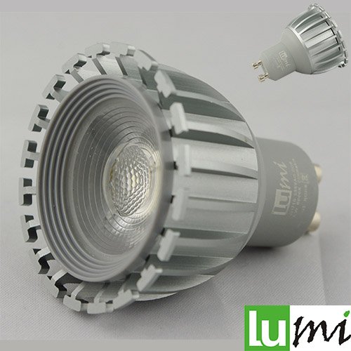 Preisvergleich Produktbild 10x Lu-Mi® LED GU10 COB 5W ALU Warmweiß Lampe Birne