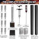 grilljoy Grillbesteck Set, 25er Edelstahl Grillzubehör im Etui – Bild 3