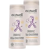 ECOWELL Baby Hair & Body Shampoo Set, Organic & Vegan Certified, Paraben-Free Natural Host Preventive 2x300ml
