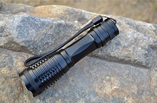 Zoom Wiederaufladbar High Power LED Torch Flashlight 18650 Gold AAA Battery 5 Modus CREE XML T6 LED Flashlight - 5