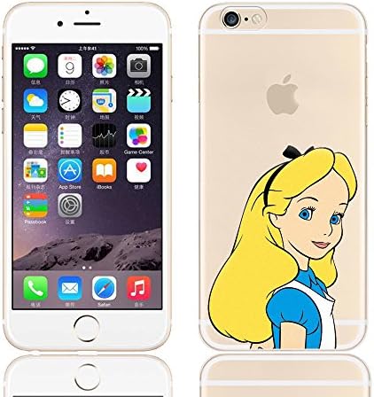For iPod Touch 5 5th Generation Ultimate Cute Cartoon Transparent Ultra Thin Case Cover Collection with EATMYCASE® wristband (13: Alice Big)