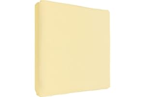 BABY COMFORT Drap-housse en jersey 100% coton pour matelas de 160 x 70 cm (Jaune)