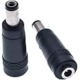 CentIoT® - DC Power socket 5.5 x 2.1 mm MALE -to- FEMALE DC Plug 3.5 x 1.35 mm - Connector Adapter Converter