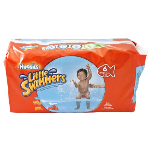 Huggies Little Swimmers Nappies - Size 6 (>16 Kg) - Pack Of 10 Nappies