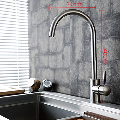 Einhand Mischbatterie Bad Wasserhahn Armatur für Küche Waschbecken - 2