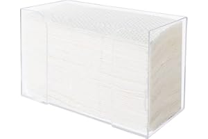 Dasing Acrylic Napkin Holder for Table Countertop Paper Towel Dispenser,Clear Guest Towel Napkin Holder, Suitable for Z-Fold, C-Fold or Multi-Fold Paper Towels for Kitchen, Bathroom, Restaurants