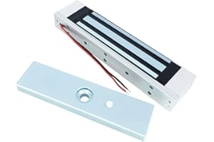 AOAMZ Imperméable Serrure électrique magnétique 180 kg 350Lbs Electro Aimant Lock DC 12V, Serrure électromagnétique pour système de contrôle d'accès, NC Fail-Safe Mode, Surface Peinte