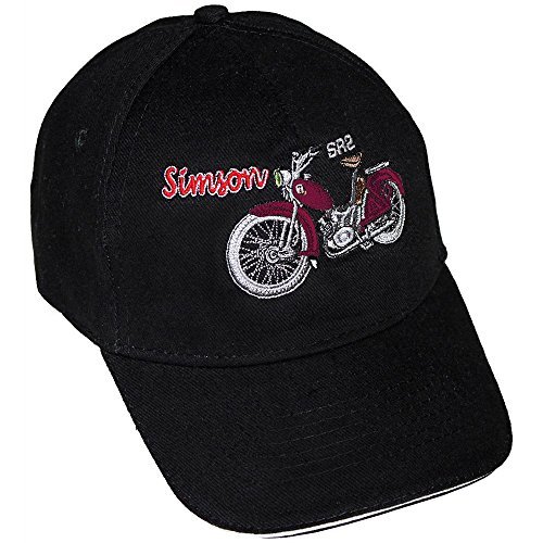 Preisvergleich Produktbild Baseballcap mit Einstickung - Simson SR2 rot - 68510 / 1