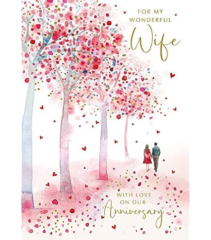 Piccadilly Greetings Valentinstagskarte „To My Lovely Wife“ – 25,4 X 17,8 Cm, Mit Umschlag, In UK Designed
