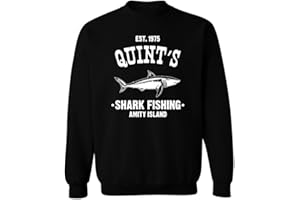 FLIP Quints Fishing Shark Jaws Inspired Amity Cult Movie Crew Neck Sweatshirt