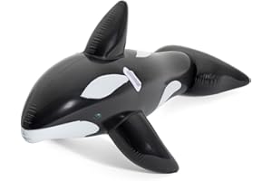 Bestway Jumbo Whale Pool Float, Kids Inflatable Ride-On with Handles, Swimming Pool and Beach Toy