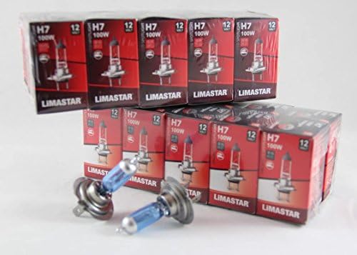 10 x H7 HALOGEN BULB LIGHT 100 W 12 V Blue Filing Cabinet for Seat Alhambra (710), Altea (5P1) Altea XL (5P5, 5P8), Arosa 6H