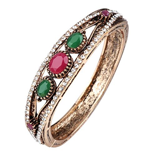 Preisvergleich Produktbild Leisial™ Böhmischer Stil Retro Mode Kristall Armband Weihnachten Geschenk Bracelet Damen Armband 59MM