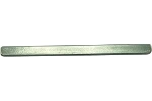 Dubois industries Asta quadrata non forata, 7 mm x 100 mm, acciaio zincato, resistente alla ruggine, grigio alluminio