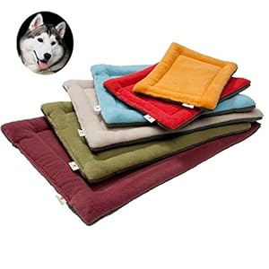 YouthUnion Colchoneta Cama para Mascota, Almohada Invierno Lavable Higiénica Suave para Perros Gatos Caliente Cálida (XS, Beige)